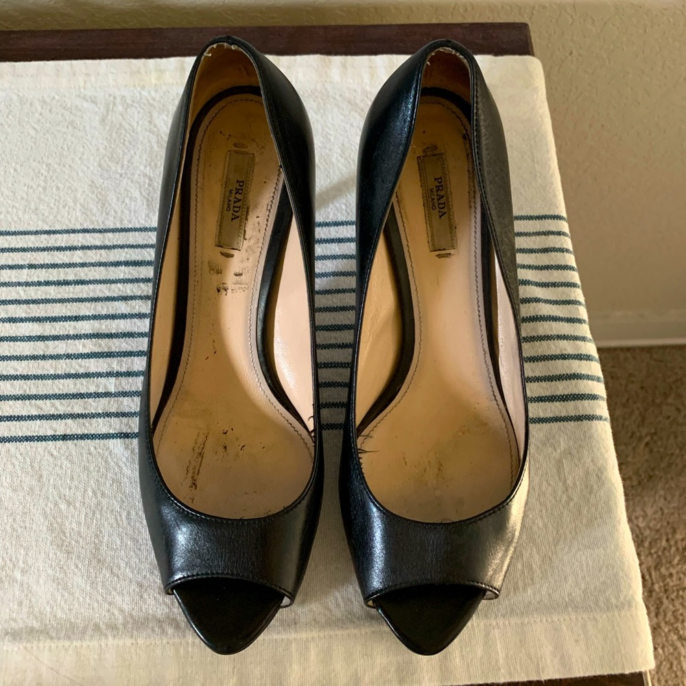 Prada Peep Toe Heels
